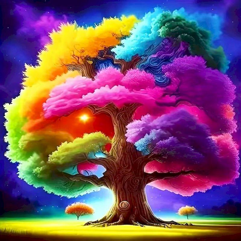 Полная алмазная живопись Дерево Новые поступления 2024 Алмазная мозаика Пейзаж Стразы Картины Набор для творчества