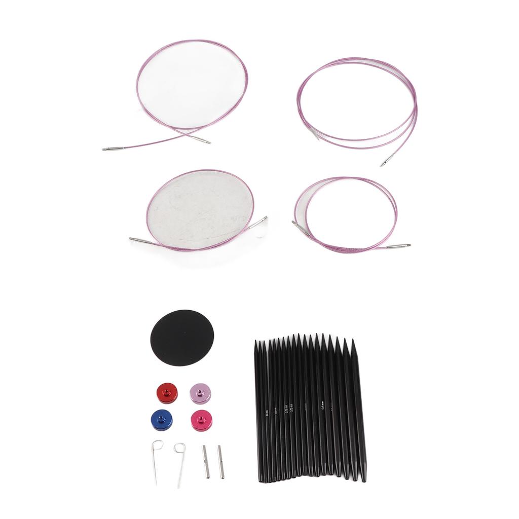 Circular Knitting Needle Set 3 To 6mm Interchangeable Ergonomic Circular Needle Set with Storage