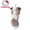 Husky Long Tail Kitty Plush Stuffed Animal Keychain Cartoon Hello Cat Backpack Ornament Gift Series 22cm