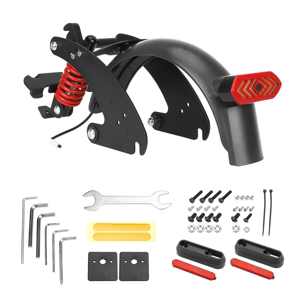 Задний амортизатор для электрических скутеров с брызговиком и задним фонарем, совместимый с Xiaomi M365/1S