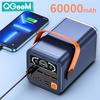 Quick Charge Power Bank 60000mAh QC3.0 PD20W External Battery Pack Portable Outdoor Power Bank for Xiaomi Apple Quick Charger