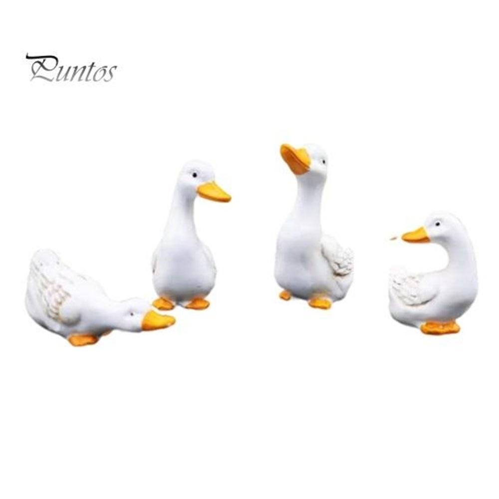 Статуя утки, высокая имитация, универсальная смола, художественное ремесло, модель утки для питьевой воды, садовые принадлежности