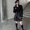 Винтажный свитер с высокой талией, с V-образным вырезом, с короткими рукавами, модный женский свитер для похудения, осень и зима, новинка