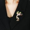 Pinkdudu Romantic 3 Color Phoenix Ancient Style Brooch Retro Luxury Charming Mythical Creature Brooch Pin for Women PD1223