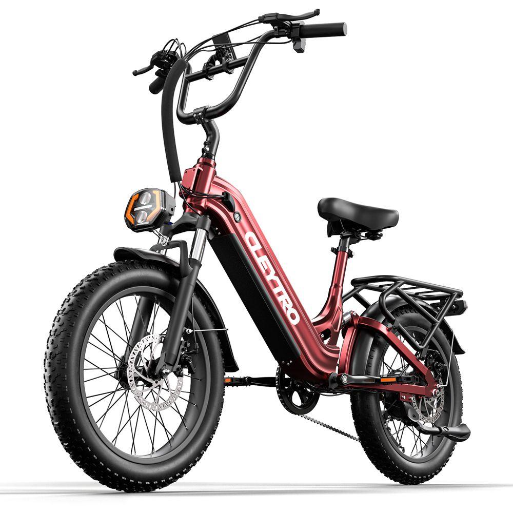 Electric Bicycle CLEYTRO XC20 500W Motor 20"x3.0" Tire 48V 15.6Ah Removable Battery 7 Speed Mechanical Disc Brake Top Speed 40Km/h