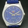 ВОССТАНОВЛЕННЫЕ ВИНТАЖНЫЕ МУЖСКИЕ ЧАСЫ SEIKO 5 AUTOMATIC JAPAN С СИНИМ ЦИФЕРБЛАТОМ a434683-2