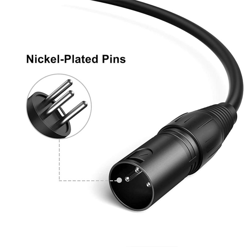 2 в 1 кабель-разветвитель Xlr Xlr «папа» и двойной Xlr «мама» Y-образный разветвитель 3-контактный балансный микрофонный кабель