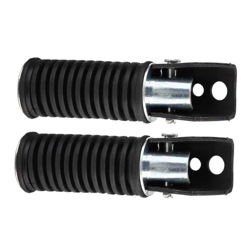 2pcs Foldable Design Rear Foot Pegs Durable Metal Construction Motorcycle Foot Pegs Rear Seat Area