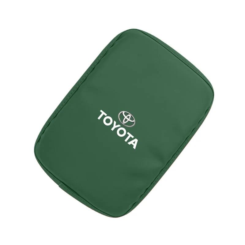 Горячие Для Toyota Для Toyota 2026 Новые Колпаки на Колеса Автомобильный Коврик на Подлокотник Центральная Консоль Кожаная Защитная Подушка Для Toyota Gazoo Racing TR