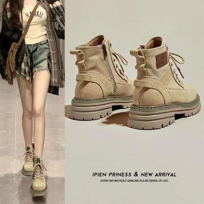 Антикашемировые ботинки Мартина женские ревеневые ботинки осень новые с утолщенной подошвой британские ретро рабочие ботинки на платформе короткие ботинки