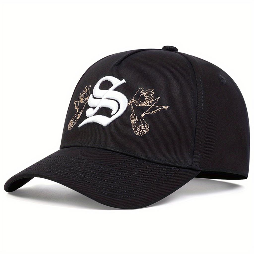 Бейсболки-кепки Snapback с вышитой буквой S унисекс для отдыха на весну и осень, регулируемые повседневные шляпы, солнцезащитные кепки