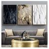 Poster Black White Wall Picture Home Decor for Living Room Nordic Canvas Paintings Poster Prints Abstract Golden Feather Canvas