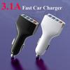 Оригинальное автомобильное зарядное устройство, 4 порта USB, быстрая зарядка Qc 3,0 для Iphone 13 Pro Max 12 11 Xiaomi Samsung, аксессуары для мобильных телефонов Ipad