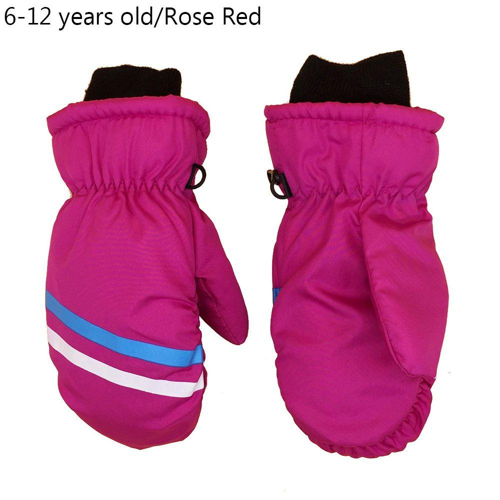 Winter Must Thicken Warm Outdoor Riding Long-sleeved Mitten Snow Snowboard Children Ski Gloves