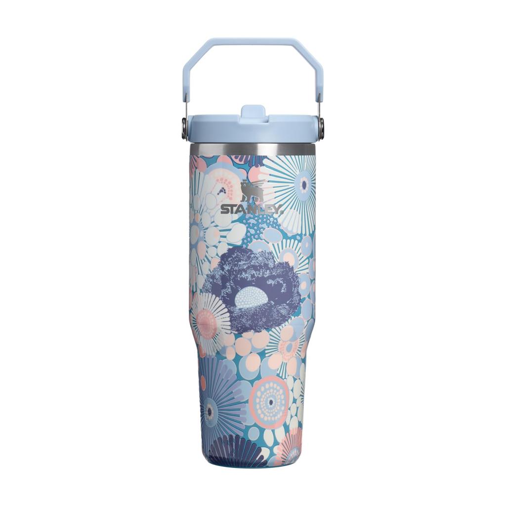 Stanley 1913 Iceflow Flip Straw Vacuum Insulated Blue Dream 30 oz L 2.0 Tumbler, Wildflower, / 0.89