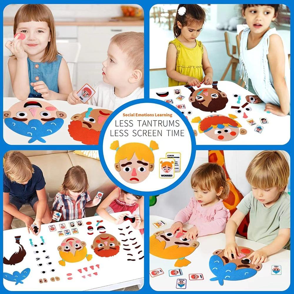 Social Emotional Learning Montessori Facial Expression Game Educational Toys Kids