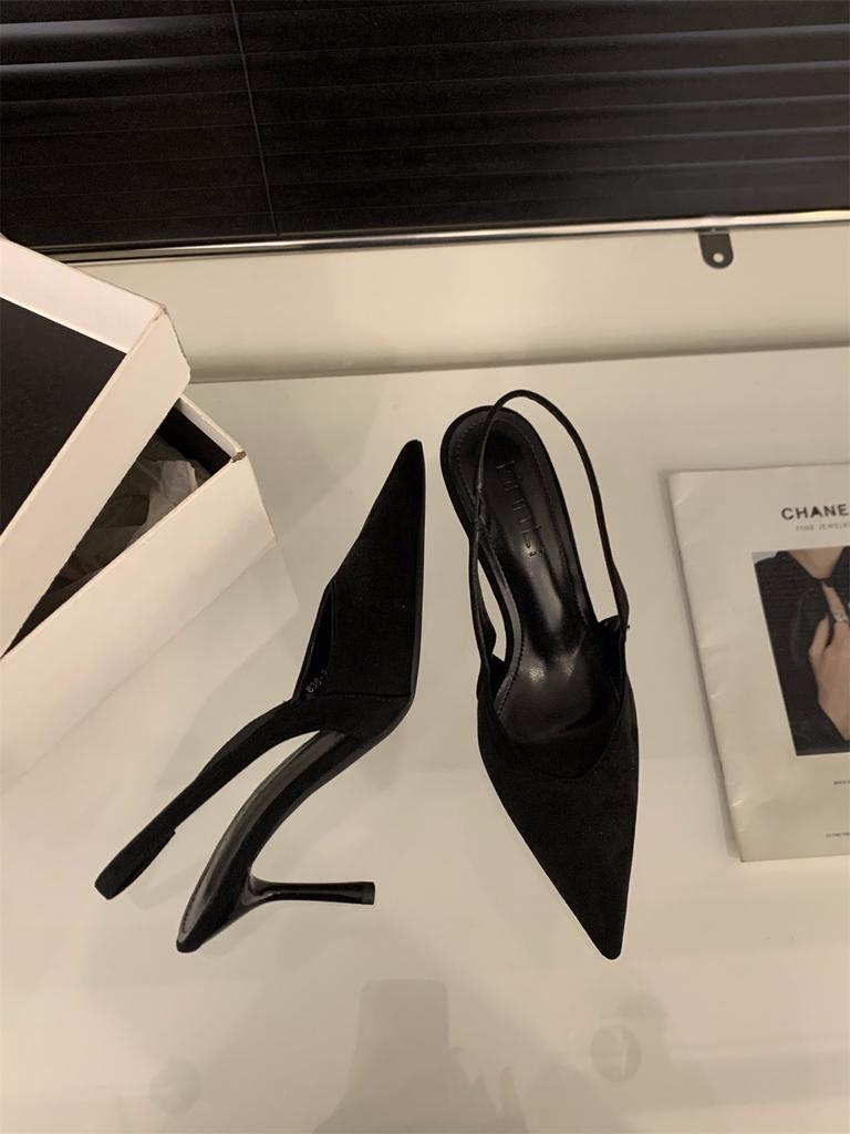 Нишевые французские туфли на высоком каблуке с леопардовым принтом, сумка, сандалии с головкой, туфельки феи, новинка 2025, весенне-летние замшевые остроносые туфли-лодочки