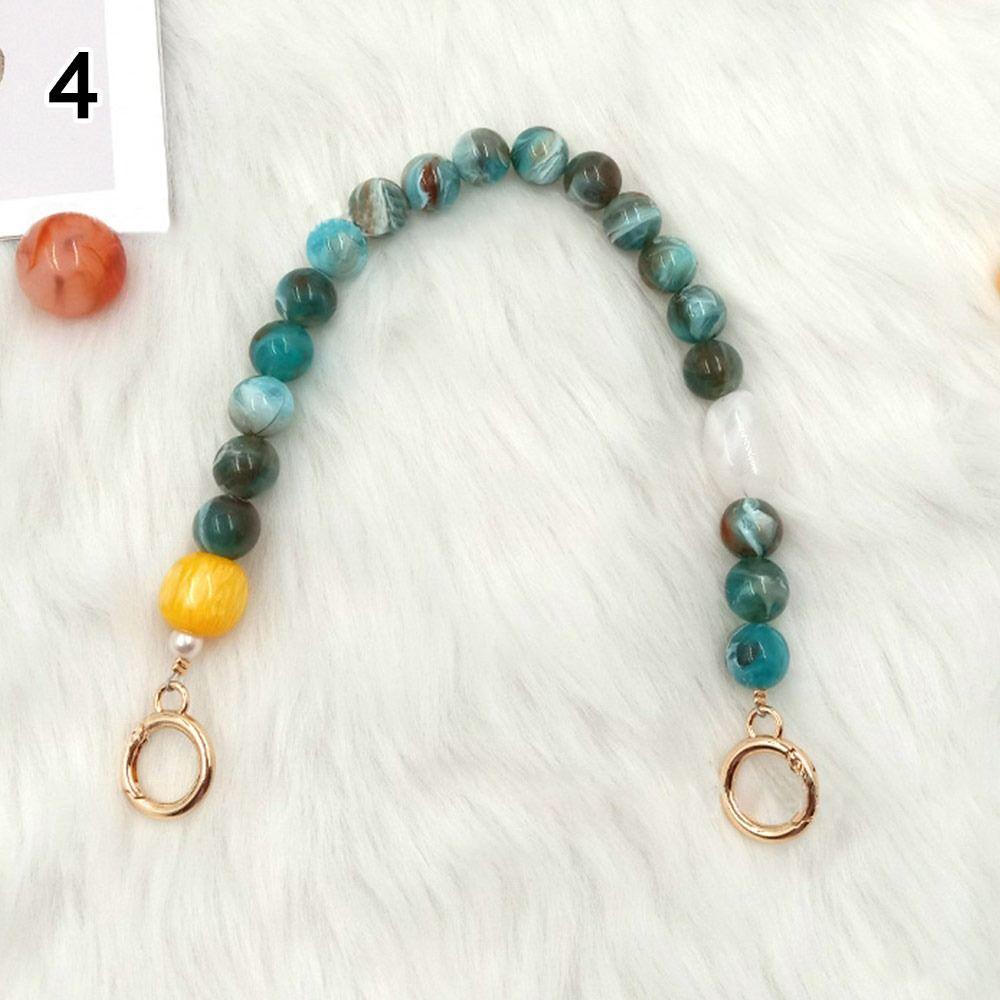 DIY Retro Handbag Chain Colorful Replaceable Bags Belt Resin Extension Bead Chain Phone Case Accessories