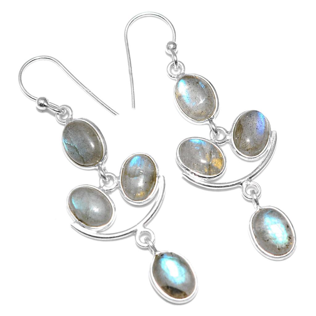 Серьги из натурального мистического топаза с драгоценным камнем, твердые серьги из стерлингового серебра 925 пробы, серьги ручной работы, ювелирные изделия, подарок для женщин и девочек, E-1097