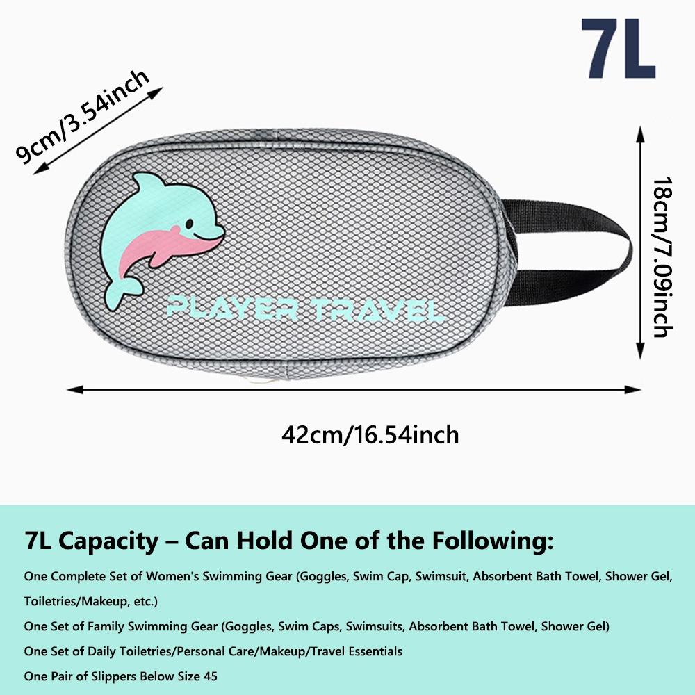 Водонепроницаемый мешок для хранения купальника с разделением на сухое и мокрое, портативная косметичка, сумка для плавания для спорта и тренажерного зала