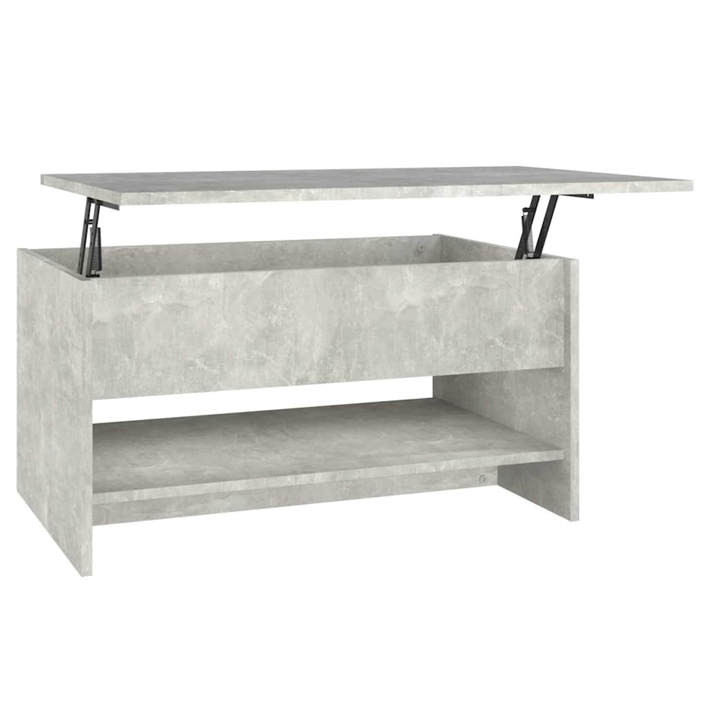 Coffee Table Concrete Grey 80 x 50 x 40 cm Particleboard