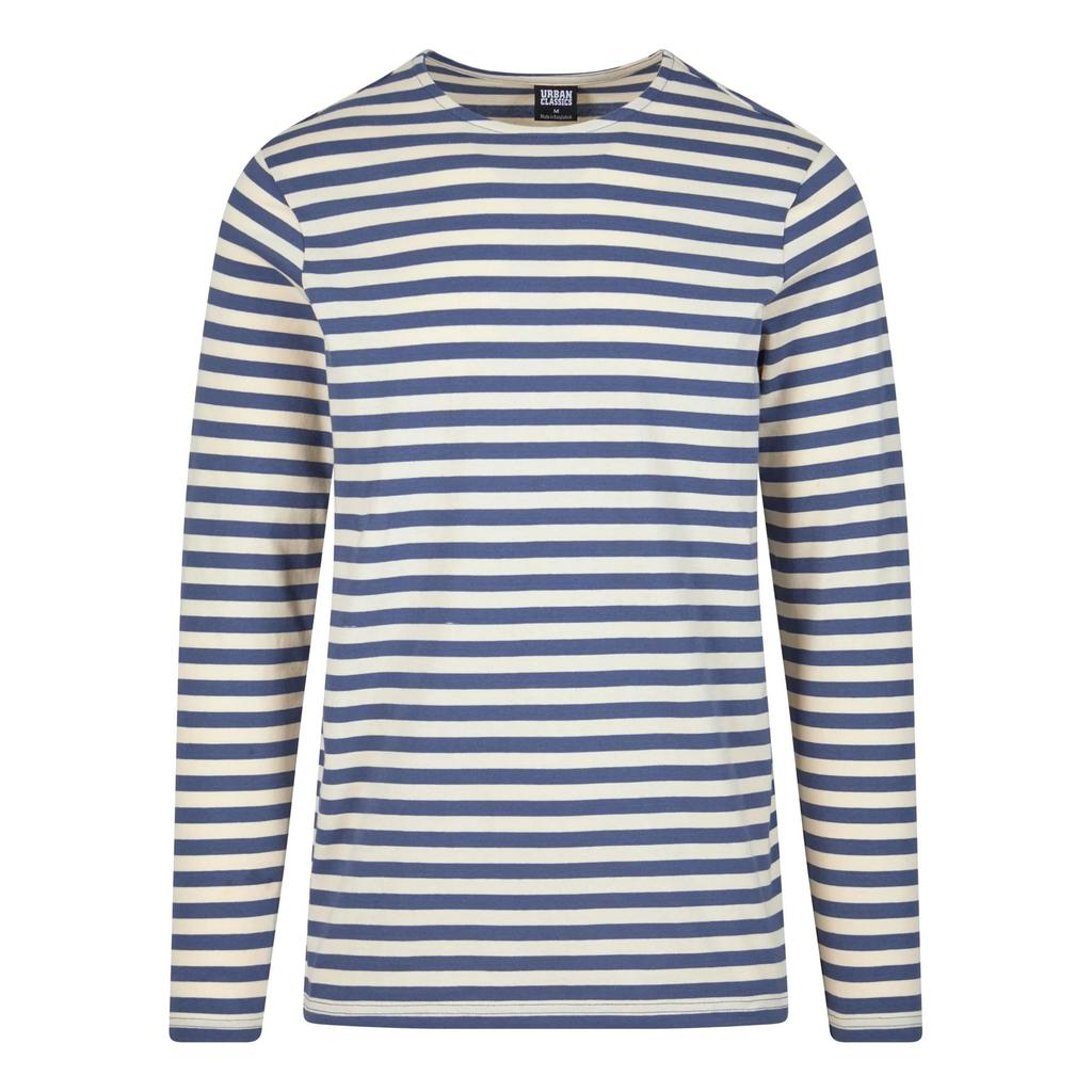 Urban Classics Mens Striped Regular Long-Sleeved T-Shirt