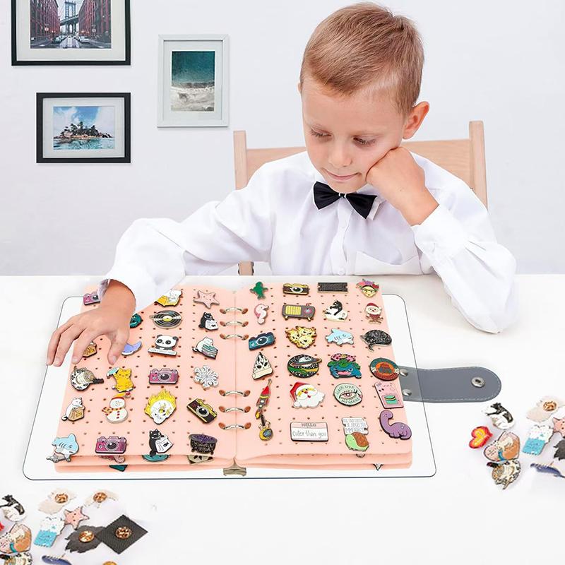 8 страниц фетра большой емкости многоцветный многофункциональный съемный дисплей для хранения штифтов книга DIY аксессуары