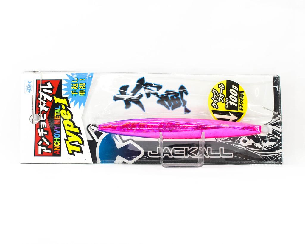 Jackall Металлический джиг типа Анчоус 1 Стандартный 100 грамм Саблевидный розовый (9732)