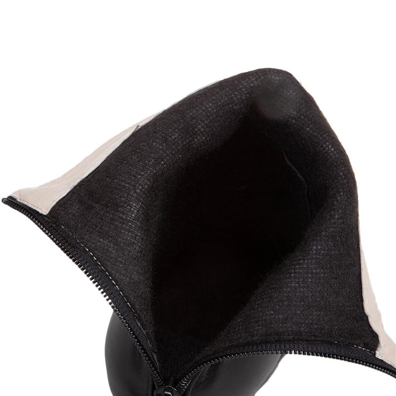 Женские ботильоны на высоком каблуке, осень-зима, новые, в европейском стиле, водонепроницаемые, на толстом каблуке, большие размеры, римские ботильоны