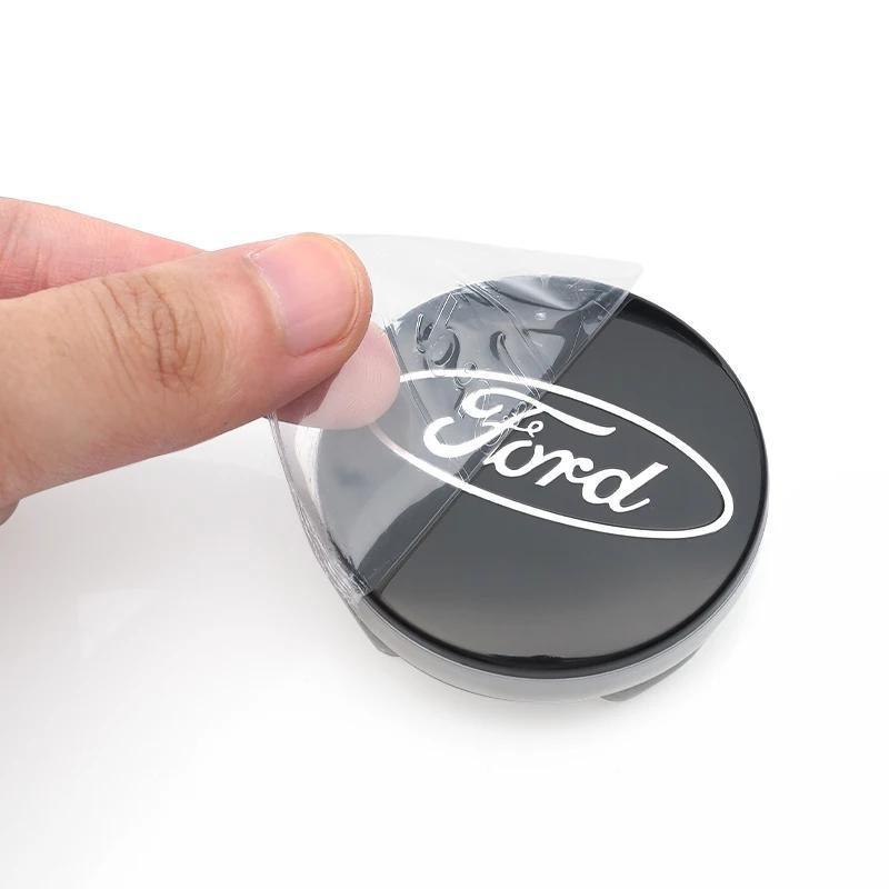 Новая наклейка на автомобиль 2026 г. 4 шт. Колпачок ступицы колеса Ford Значок Шильдик Наклейка Автоаксессуары Для Ford Focus Fiesta C-Max ST Mo