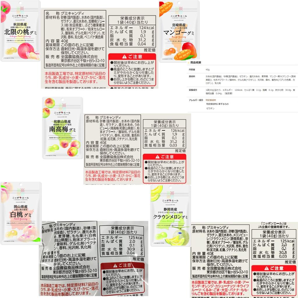 Montoire Zennoh Nippon Ale Gummy Best Selling 10 Types Assortment