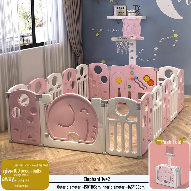 Детский безопасный складной манеж с ковриком для ползания для младенцев и малышей