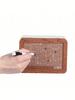 Wooden piggy bank with a large capacity for 161 days. The piggy bank only has access to DIY digital texture coin storage box