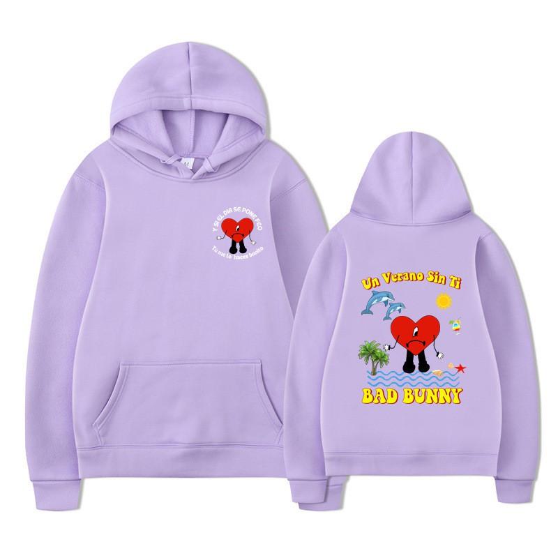 Bad Bunny Un Verano Sin Ti Hoodie Men Women Casual Graphic Sweatshirt