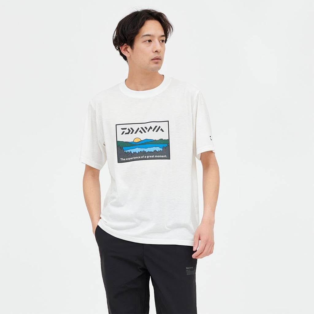 Daiwa Fishing Net T-Shirt, Lakeside, DE-6324, White