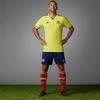 adidas Сплошной цвет с логотипом и коротким рукавом, футбольная майка для игрока, мужская спортивная майка, желтый HB9172