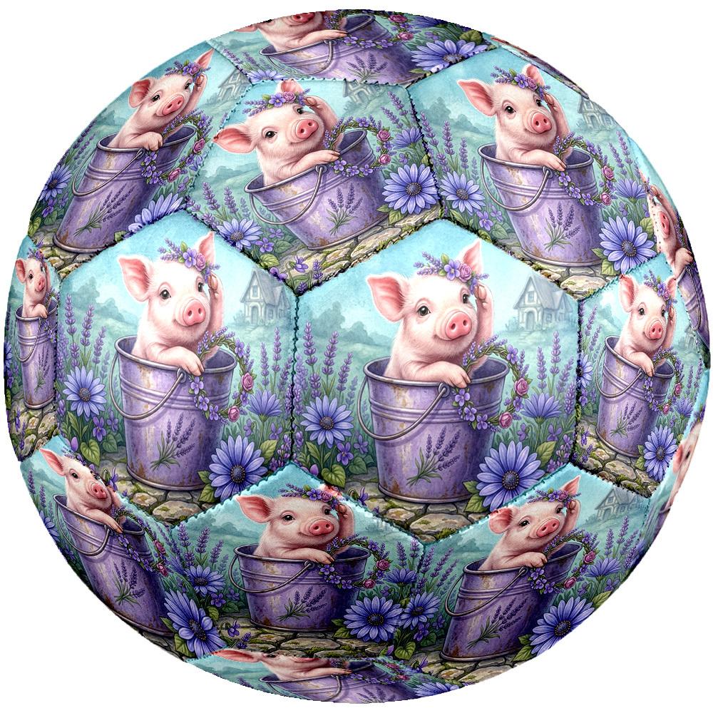 1pc Pig Lavender Bucket Durable Size 5 Soccer Ball Professional Match Training Football Indoor &Outdoor Sports Ball p60137