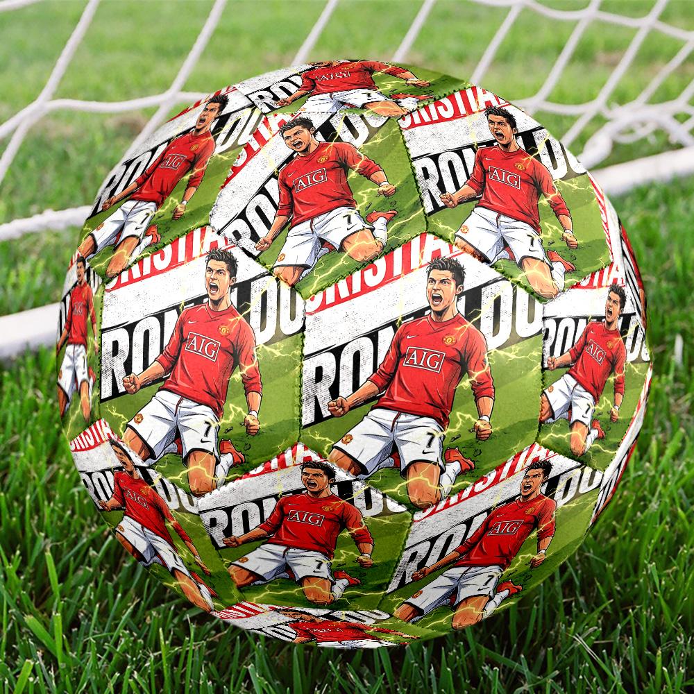 1pc Youssef Ennesyri Celebration Size 5 Football Soccer Balls, Competition Sport Football Indoor And Outdoor Training Ball. Q63014