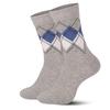 Men's Autumn and Winter New Business Commuting Diamond Lattice Tube Cotton Socks