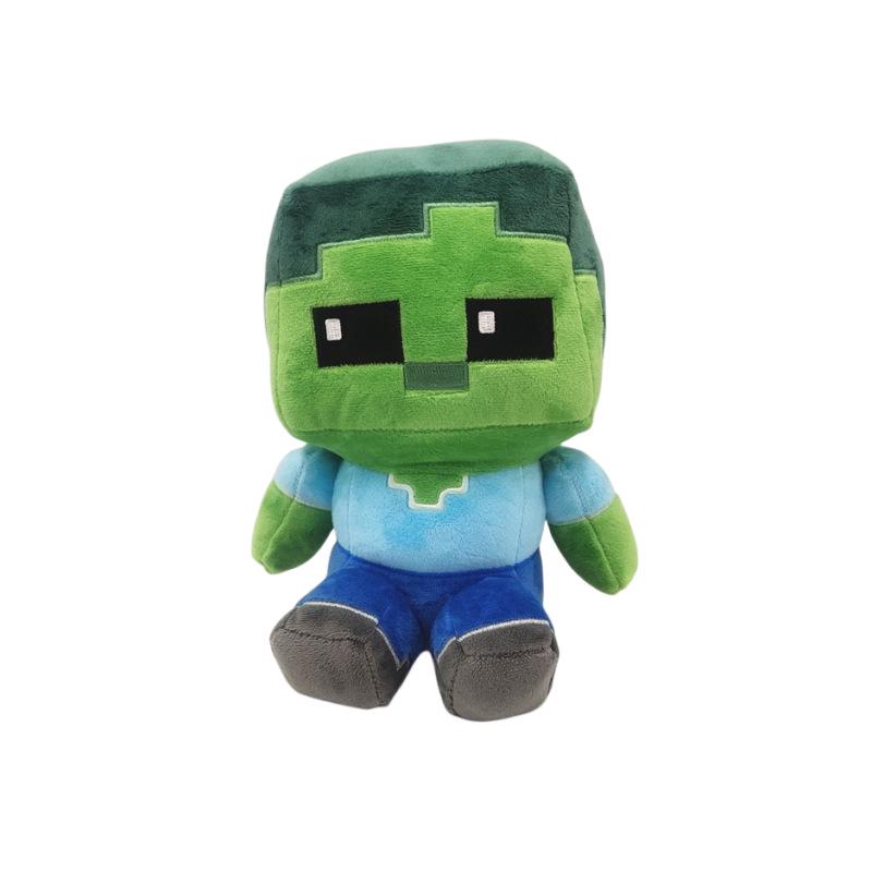 Minecraft Plush Toy Set: Iron Golem, Creeper, Zombie, Fox, Panda
