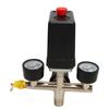 Комплект реле давления для воздушного компрессора CE Клапан Реле контроля давления Черная крышка Железный манометр Латунь США