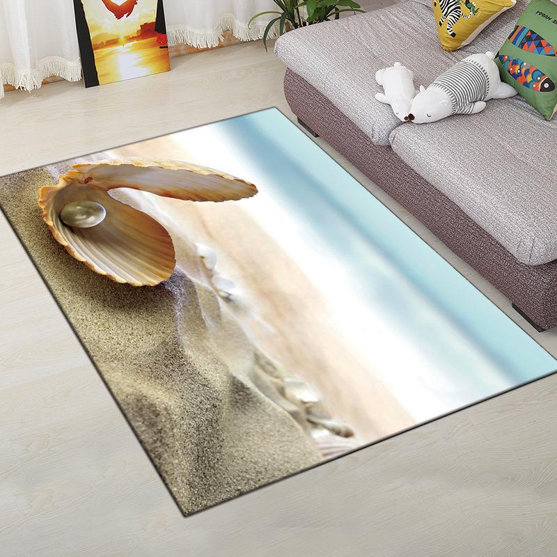 Living Room Carpet Bedroom Bedside Carpet Simple Floor Mat Foot Mat and Machine Washable Entrance Mat