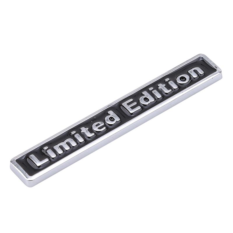3D Chrome Metal Sticker Car Accessories Sticker Limited Edition Badge Car Decal