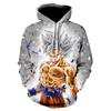 Dragon Ball 3D Digital Printing Hoodie Cartoon Anime Hooded Sweatshirt Wukong Loose Type Youth Popular Daily Casual Style