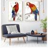 Wall Hanging Art Mural Retro Bird Art Parrot Poster Retro Canvas Picture Printing Room Decoration Living Room Wall Decoration