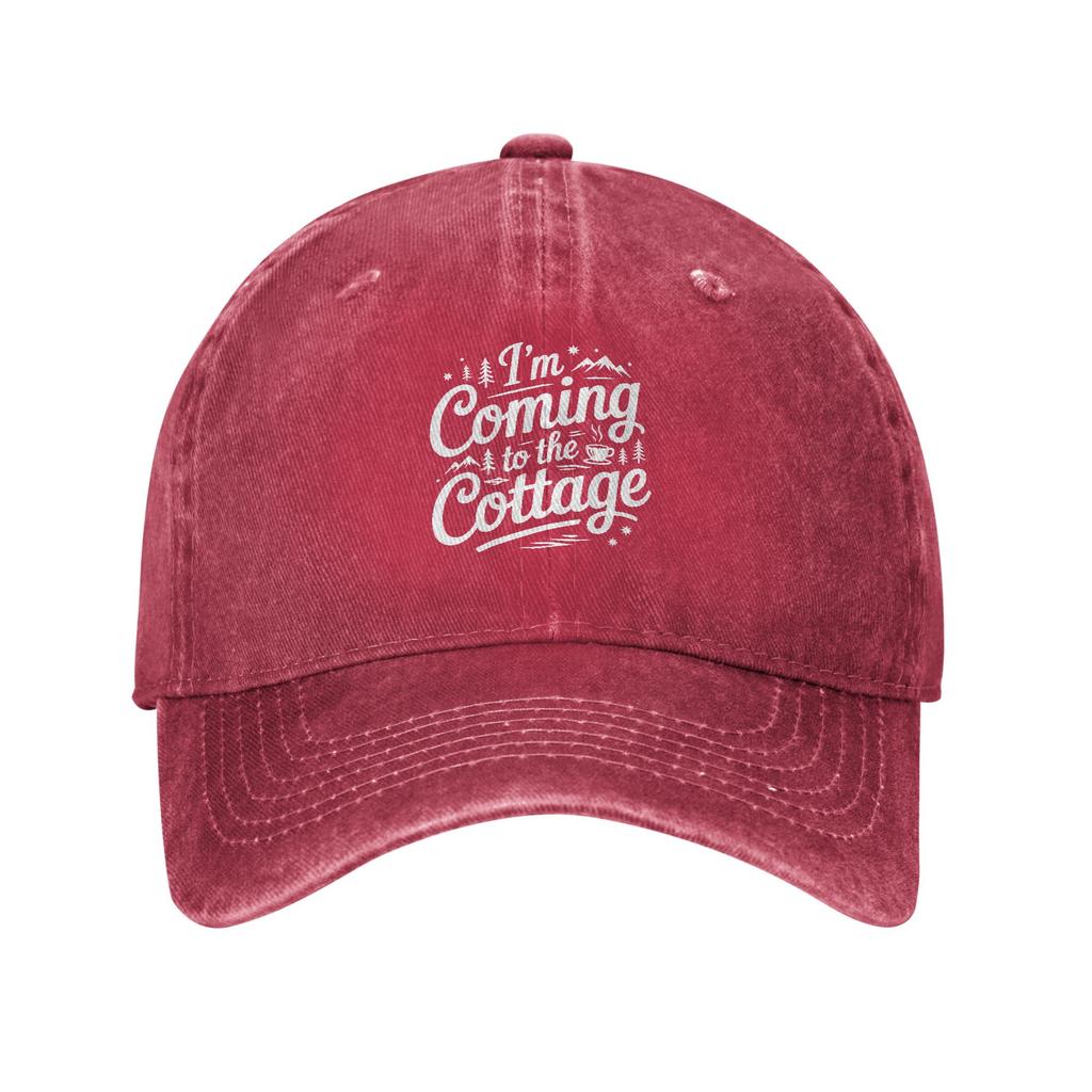 Im coming to the cottage Casual Baseball Cap For Men Women Summer Heated Rivalry Hat DIY Print Wholesale Baseball Caps