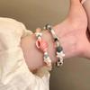 New Cute Geometry Star Conch Ceramic Glass Acrylic Beaded Bracelet Girl Kpop Aesthetic Charm Jewelry Y2K Marine Accessories
