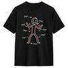 Unisex Unisex T Shirt Ow Ow Ow Funny Chronic Pain Awareness Comedy Stick Character TShirts Harajuku Summer Tees Cotton Clothing
