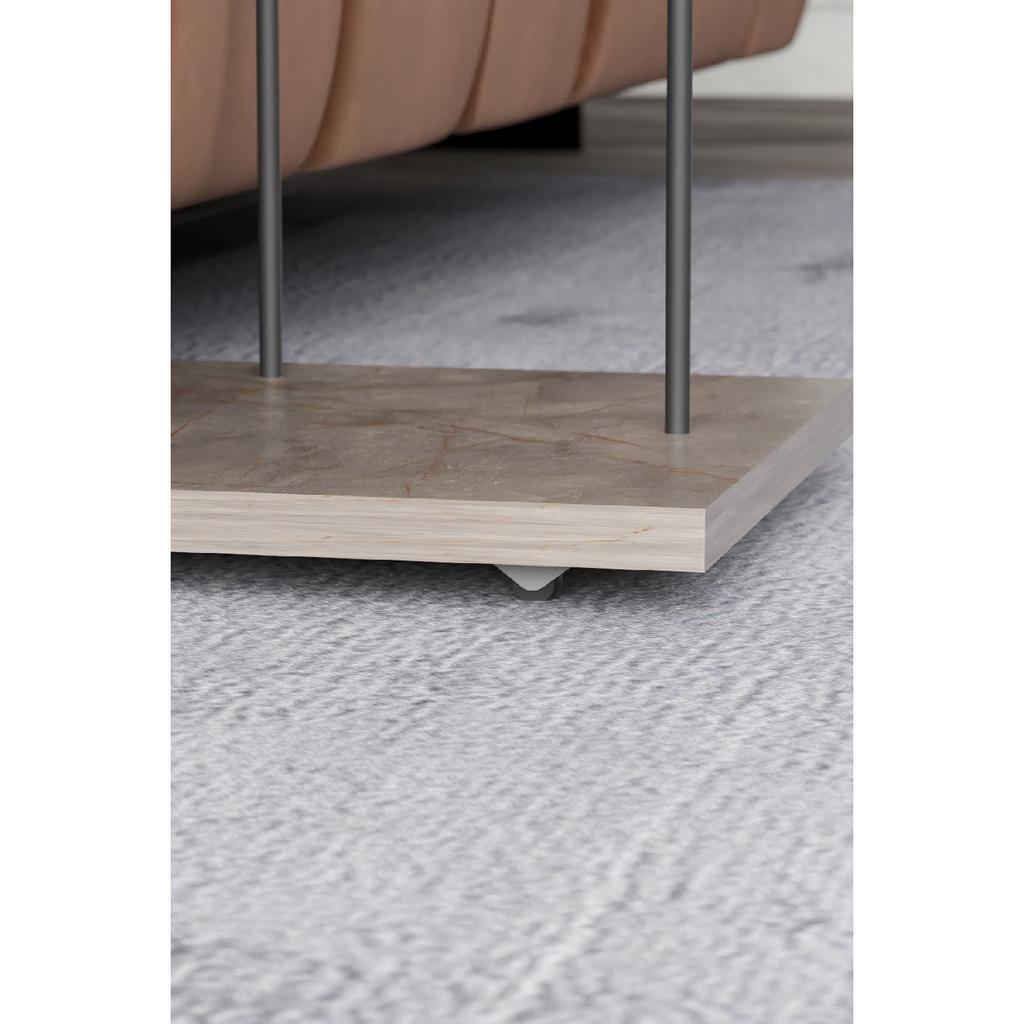 Приставной столик Сервировочный столик на колесиках, прямоугольный, из атлантической сосны