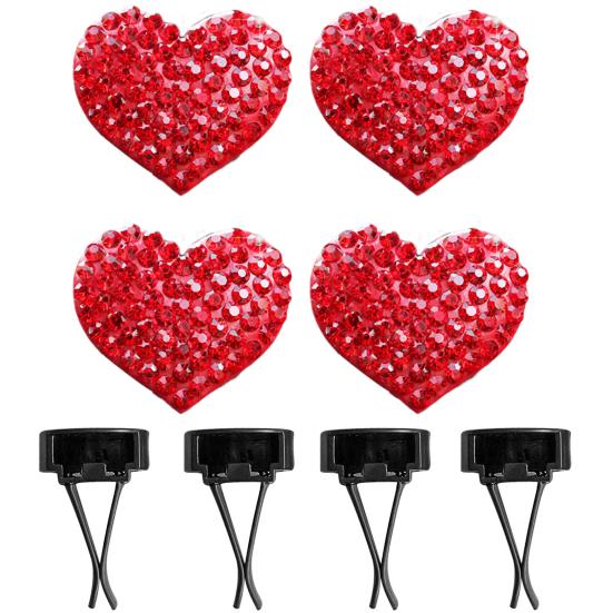 4 шт. автомобильный освежитель воздуха со сверкающими стразами, элегантное украшение автомобиля, зажим для ароматерапии для поездки с красивым ароматом